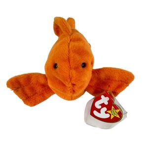 MWMT Ty Beanie Babies Goldie the Goldfish 4023 Plush Toy 1993 5th Generation Vtg